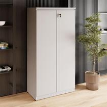 Armário Alto 1,60m para Escritório 2 Portas c/ Chave F5