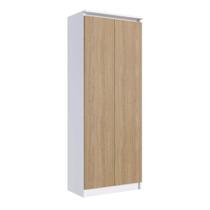 Armário Alto 2 Portas Branco/Macadamia M.com