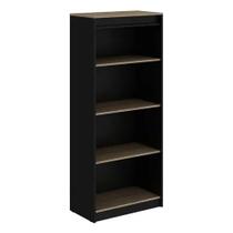 Armário Alto Aberto 2 Portas Web Office Calvin com Preto ( 68 x 36 x 160 )