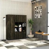 Armário Alto C/Nichos e 05 Portas 161,5x135x42cm