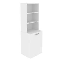Armário Alto com Mesa Articulável com Prateleiras ME4171 Branco - Tecno