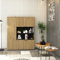 Armário Alto com Nichos e 5 Portas 161,5cm X 135cm X 42cm Armário Alto com Nichos e 5 Portas 161,5cm X 135cm X 42cm