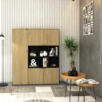 Armário Alto com Nichos e 5 Portas 161,5cm X 135cm X 42cm Armário Alto com Nichos e 5 Portas 161,5cm X 135cm X 42cm