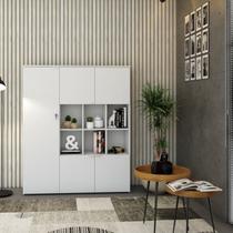 Armário Alto com Nichos e 5 Portas 161,5cm X 135cm X 42cm Armário Alto com Nichos e 5 Portas 161,5cm X 135cm X 42cm