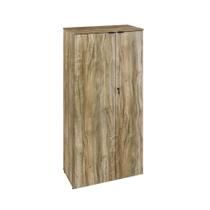 Armário Alto Fechado Com 02 Portas 161,5x80x42cm Wlaf80 Carvalho - Preto
