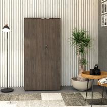 Armário Alto Fechado com 2 Portas 161,5cm x 80cm x 42cm Marrom/Terracota/Branco Armário Alto Fechado com 2 Portas 161,5cm x 80cm x 42cm Marrom/Terracota/Branco