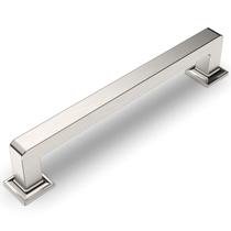 Armário Amerdeco, pacote com 10, puxa níquel acetinado de 12,8 cm CC