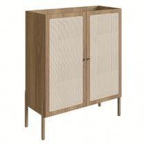 Armário Aparador Bar 2 Portas Pés Madeira Arlo A10 Hanover - Mpozenato