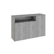 Armário Aparador Com 03 Portas E Nicho 89,5x135x42cm Wlap135 Snow - Branco