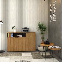 Armário Aparador com 3 Portas e Nicho 89,5x135x42cm Armário Aparador com 3 Portas e Nicho 89,5x135x42cm