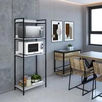 Armário Aparador Para Cozinha Estilo Industrial, AÇO/MDF Armário Aparador Para Cozinha Estilo Industrial, AÇO/MDF