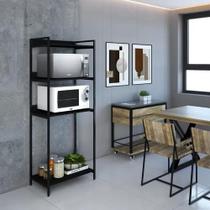 Armário Aparador Para Cozinha Estilo Industrial, AÇO/MDF Armário Aparador Para Cozinha Estilo Industrial, AÇO/MDF