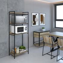 Armário Aparador Para Cozinha Estilo Industrial (mdf). - Lenna Decor