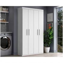 Armário Aramóveis Multiuso Com 4 Portas Branco Armário Aramóveis Multiuso Com 4 Portas Branco