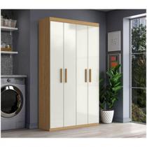 Armário Aramóveis Multiuso Com 4Portas Atacama Com Off White Armário Aramóveis Multiuso Com 4Portas Atacama Com Off White
