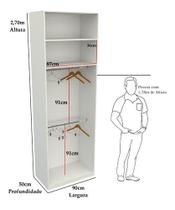 Armário Arara Dupla M15 100% Mdf (closet Lojas Organizador)