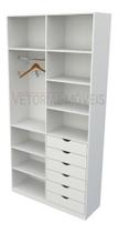 Armário Arara Gaveta Verônica M12 100% Mdf (quarto Sapato)