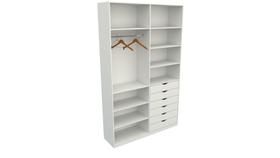 Armário Arara Gaveta Verônica M7 100 Mdf Closet Roupeiro
