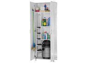 Armário Área De Serviço Lavanderia 2 Portas Branco Limpeza