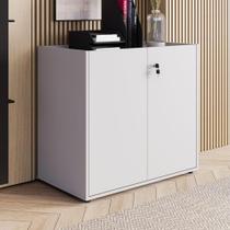 Armário Baixo 80cm 2 Portas com Tampo Embutido F5 Office