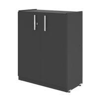 Armario Baixo com 2 Portas Versare Preto Onix Armario Baixo com 2 Portas Versare Preto Onix