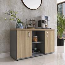 Armário Baixo com Nicho 2 Portas Pivotante Credenza