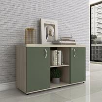 Armário Baixo com Nicho 2 Portas Pivotante Credenza Armário Baixo com Nicho 2 Portas Pivotante Credenza