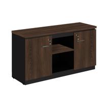 Armário Baixo Credenza - 1,35x0,72X0,45m - WORKSTART - MARSALA / PRETO - 51010