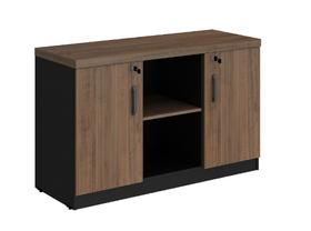 Armário Baixo Credenza p/ Escritório 1,20 Web40 Ameixa/Preto Armário Baixo Credenza p/ Escritório 1,20 Web40 Ameixa/Preto