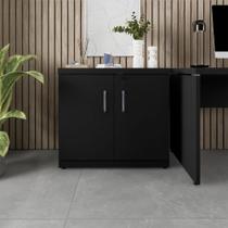 Armário Baixo Escritório 80cm x 45cm c/ 2 Portas e Chave F5