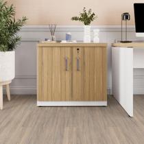 Armário Baixo Escritório 80cm x 45cm c/ 2 Portas e Chave F5