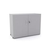 Armario Baixo Maxxi 2 Portas 68X89x38cm Cinza Cristal - Pandin