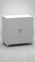 Armário Baixo Multiuso Com Rodinhas Branco 60cm Armário Baixo Multiuso Com Rodinhas Branco 60cm