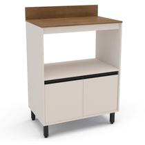 Armário Balcão de Cozinha 80cm com 2 Portas 1 Nicho 250004 Koya Politorno Móveis