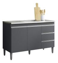 Armário Balcão Gabinete Andreia 120cm S/tampo Ajl Móveis