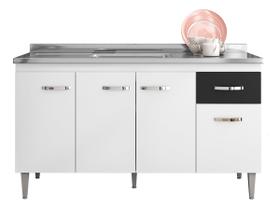 Armário Balcão Gabinete Multiuso Gabriela S/t 150cm Armário Balcão Gabinete Multiuso Gabriela S/t 150cm