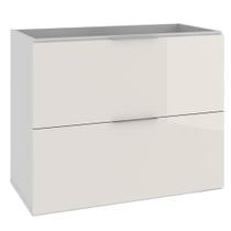 Armário Balcão Gabinete Para Banheiro 80cm Com 03 Gavetas Pietra B06 Branco Brilho - Lyam Decor Armário Balcão Gabinete Para Banheiro 80cm Com 03 Gavetas Pietra B06 Branco Brilho - Lyam Decor