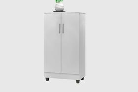 Armario Balcao Multiuso 2 Portas 3 Prateleiras Smart Cozinha