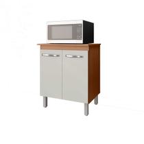 Armário Balcão Multiuso Cozinha Micro-ondas Forno Serena Cor Savana Off White Moblis Armário Balcão Multiuso Cozinha Micro-ondas Forno Serena Cor Savana Off White Moblis