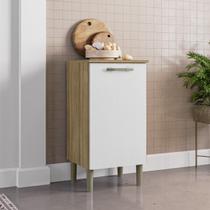 Armário Balcão Multiuso Cristal Suporte para Bebedouro 1 Porta Kits Paraná Freijo Supremo