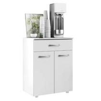 Armário Balcão Para Cozinha Multiuso 2 Portas 1 Gaveta Duna Branco