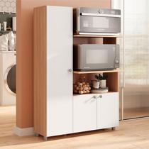 Armário Balcão para Forno e Micro-ondas 3 Portas Âmbar