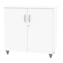 Armário Balcão Polar Baixo Para Escritório Com 2 Portas Com chave e Prateleira Interna Armário Balcão Polar Baixo Para Escritório Com 2 Portas Com chave e Prateleira Interna
