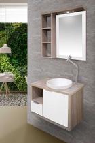 Armario Banheiro 64cm Evolution Maple - Branco Fimap Armario Banheiro 64cm Evolution Maple - Branco Fimap