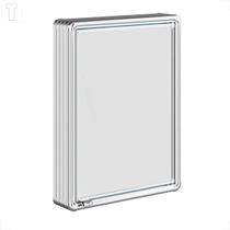 Armario banheiro astra aluminio sobrepor 44x11,3x58 lbp13 Armario banheiro astra aluminio sobrepor 44x11,3x58 lbp13