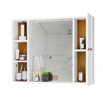 Armário Banheiro C/ Espelheira 1 Porta 65x50 Talia Mobi shop Pia