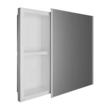 Armário Banheiro Com Nicho E Espelho 54X46X10Cm Branco Astra