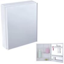 Armário Banheiro Espelheira Sobrepor Branco 36,3x10,6x45,3cm 01 Porta Astra