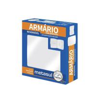 Armário Banheiro Plástico Reversível Branco - Metasul, Opção: Branco(a)