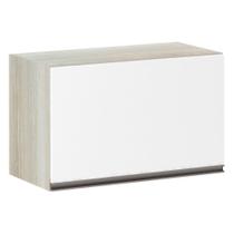 Armário Basculante 60cm 1 Porta Legno Crema C/Branco Polar